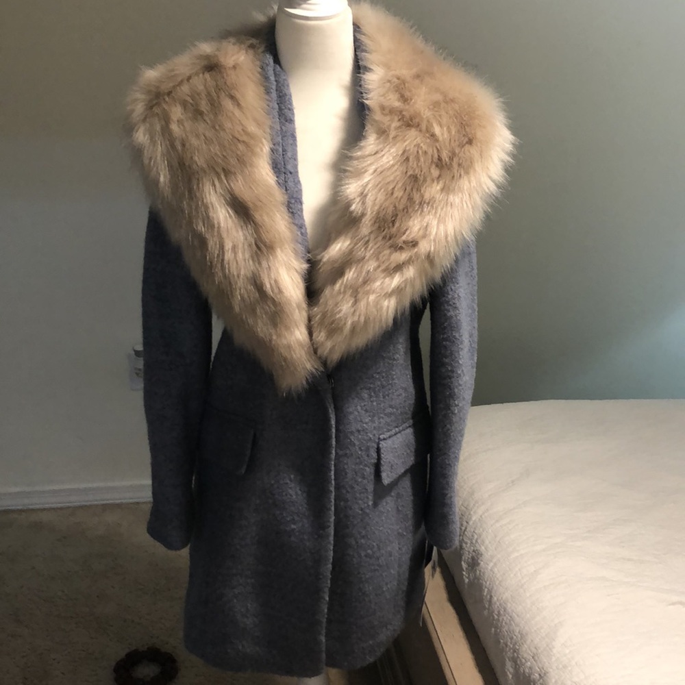 Belle by Badgley Mischka Faux Fur Coat